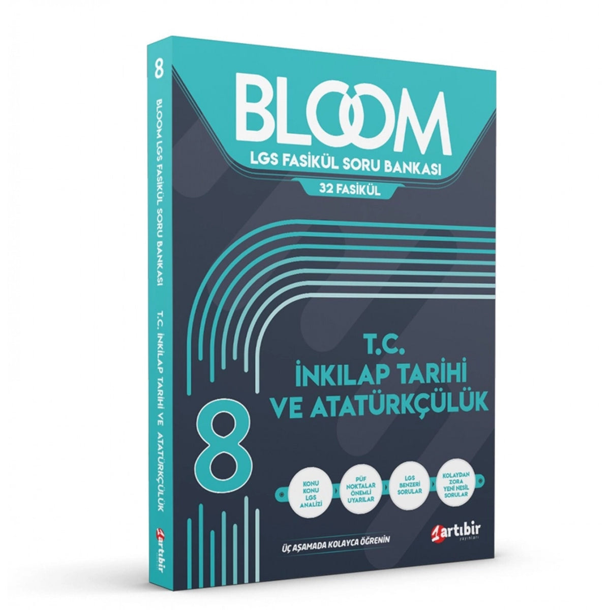 Artıbir Yayıncılık 8.Sınıf LGS Bloom İnkılap Tarihi ve Atatürkçülük 32 Fasikül Soru Bankası kitap kapağı