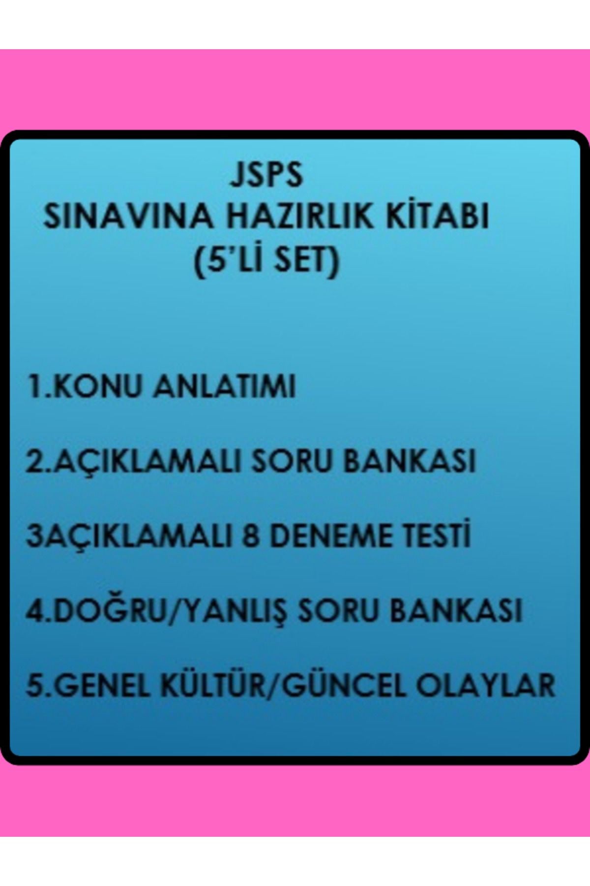 JSPS Sınavına Hazırlık 5’Li Set (2) kitap kapağı