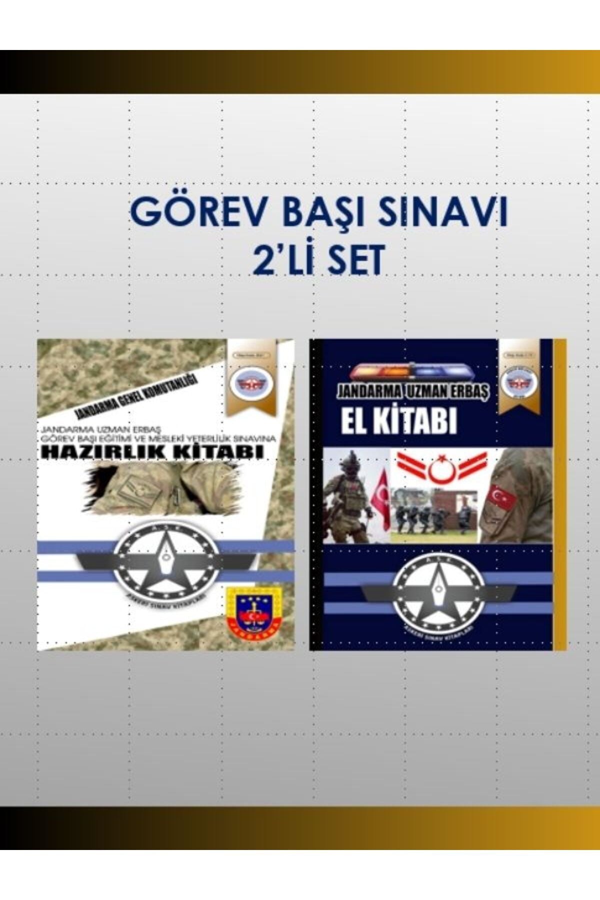 Askeri Sınav Kitapları Jandarma Uzman Erbaş Görev Başı Eğitimi Ve Mesleki Yeterlilik Sınavı 2’Li Set kitap kapağı