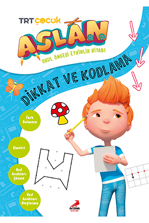 Aslan, Dikkat ve Kodlama (5-6 Yaş) - Seçkin Tabar kitap kapağı