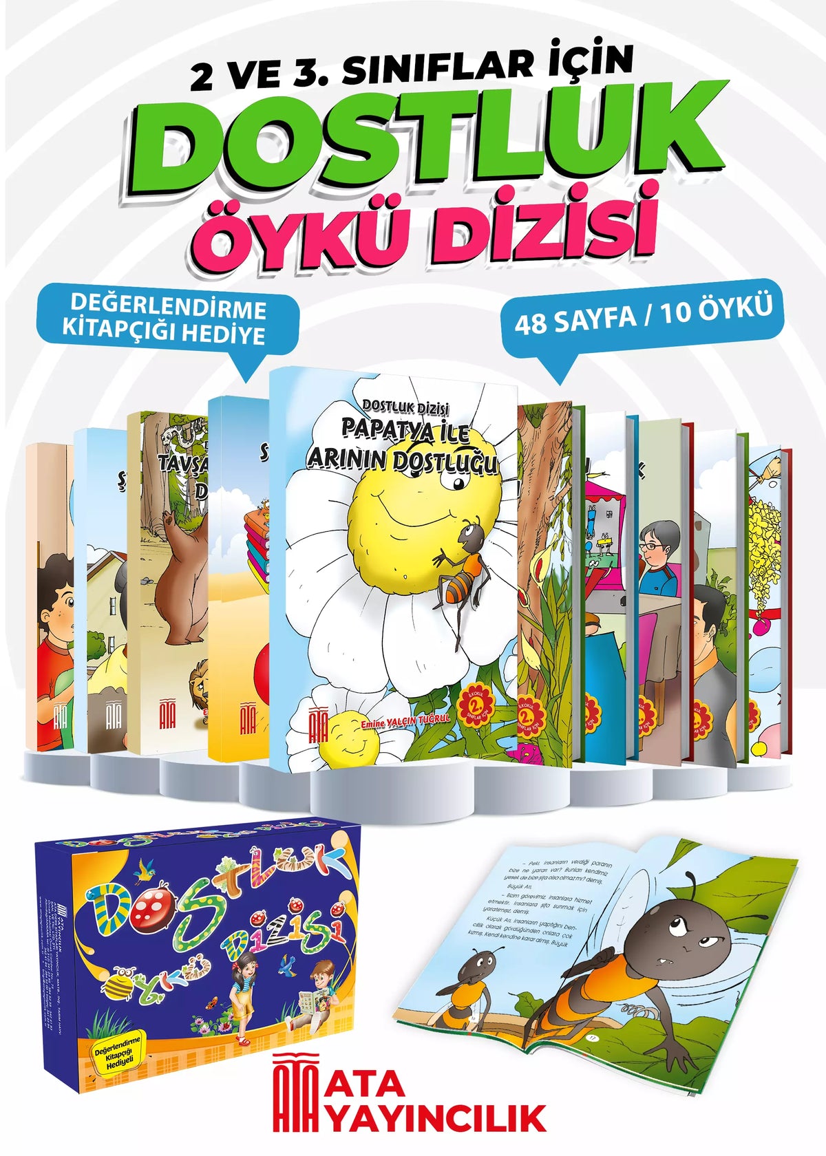 Ata Yayınları Dostluk Öykü Dizisi 10'lu Set kitap kapağı