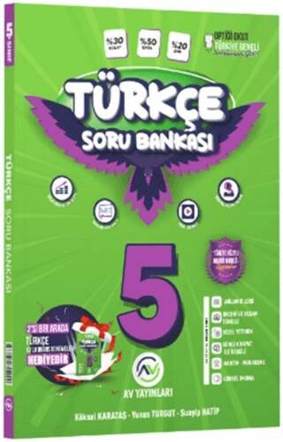 Av Yayınları 5. Sınıf Türkçe Soru Bankası - Kolektif kitap kapağı