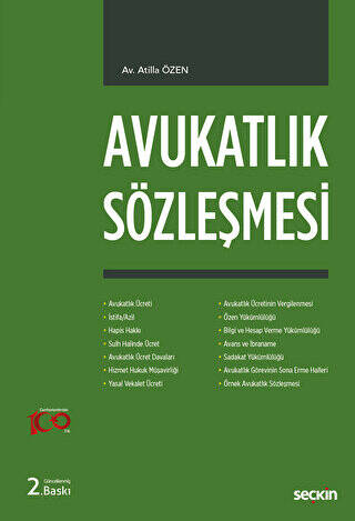Avukatlık Sözleşmesi - Atilla Özen kitap kapağı