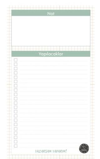 Yapılacaklar Bloknot - Minimal Desenli | Paloma Yayınevi - Resim 1
