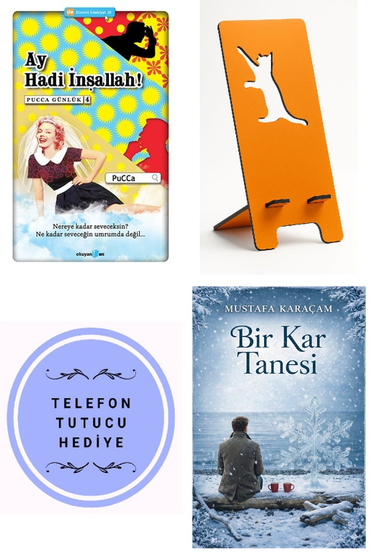 Ay Hadi İnşallah! - Pucca Günlük 4. Kitap - Pucca + Telefon Tutucu + Bir Kar Tanesi kitap kapağı