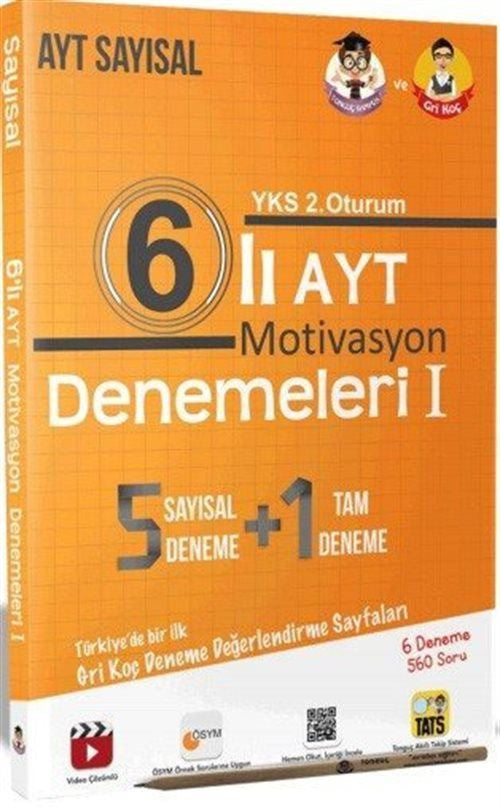 AYT 6'lı Motivasyon Denemeleri 1 - Sayısal Deneme kitap kapağı