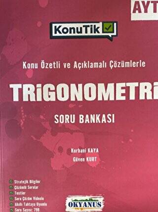 AYT KonuTik Trigonometri Soru Bankası - Kurbani Kaya kitap kapağı