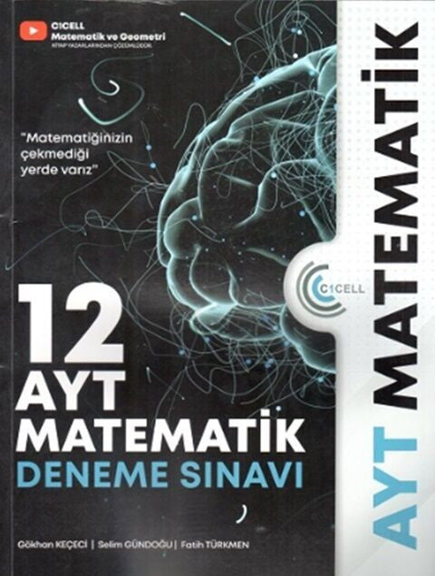 AYT Matematik 12 Deneme Sınavı C1cell Yayınları - Komisyon kitap kapağı