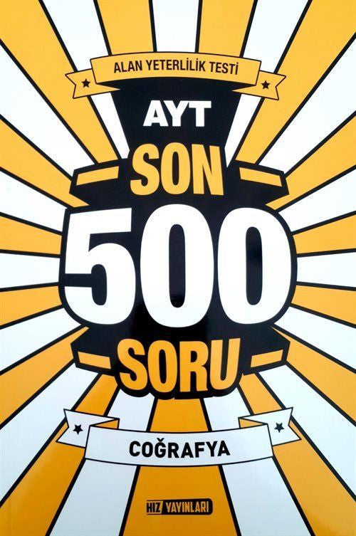 AYT Son 500 Soru Coğrafya kitap kapağı