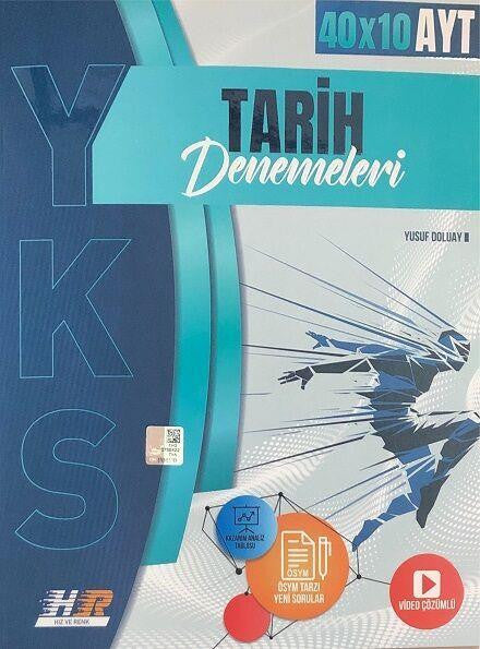 AYT Tarih 40x10 Denemeleri Hız ve Renk Yayınları - Yusuf Doluay kitap kapağı