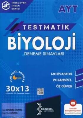 Bilinçsel Yayınları AYT Testmatik Biyoloji Deneme Sınavları - Kolektif kitap kapağı