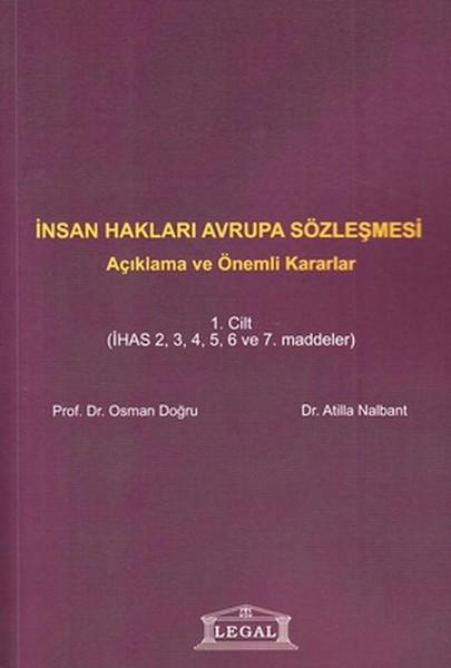 İnsan Hakları Avrupa Sözleşmesi Cilt: 1 | Legal (İnce Kapak) - Resim 1