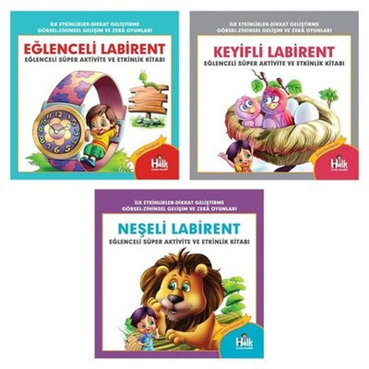 Heyecanlı Labirent Seti - 3 Kitap Takım | Halk Kitabevi