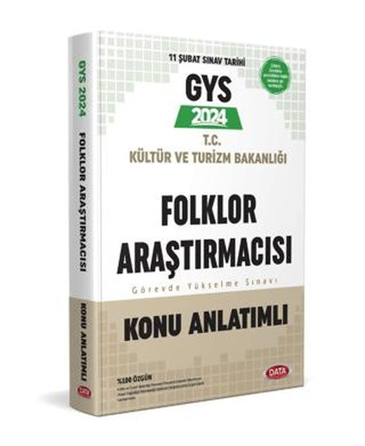GYS T.C Kültür ve Turizm Bakanlığı Folklor Araştırmacısı Görevde Yükselme Sınavı Konu Anlatımlı