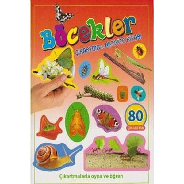 Böcekler Çıkartma ve Aktivite Kitabı | Parıltı Yayınları