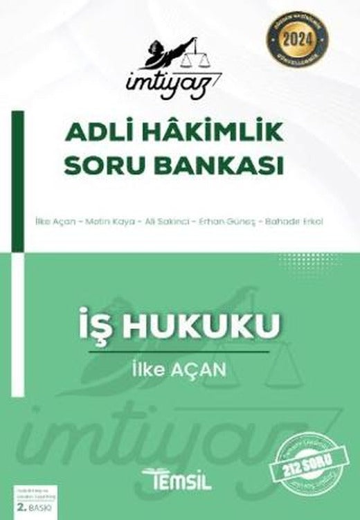 İmtiyaz Adli Hakimlik Soru Bankası İş Hukuku | Temsil Kitap (Ciltsiz)