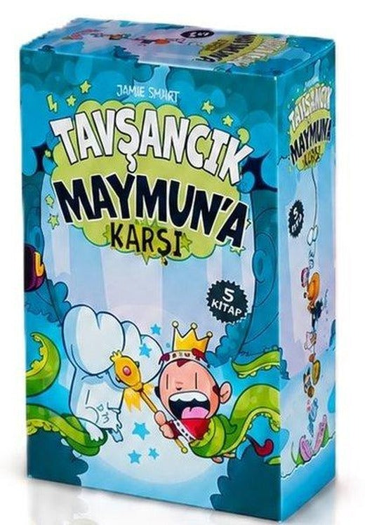 Tavşancık Maymun'a Karşı Seti - 5 Kitap Takım - Kutulu | The Çocuk (İnce Kapak)