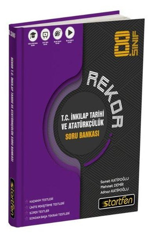 8. Sınıf T.C. İnkılap Tarihi ve Atatürkçülük Rekor Soru Bankası | Startfen Yayınları (İnce Kapak)