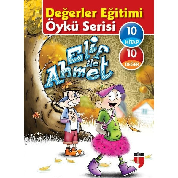 Elif ile Ahmet - Değerler Eğitimi Öykü Serisi (10 Kitap Set)
