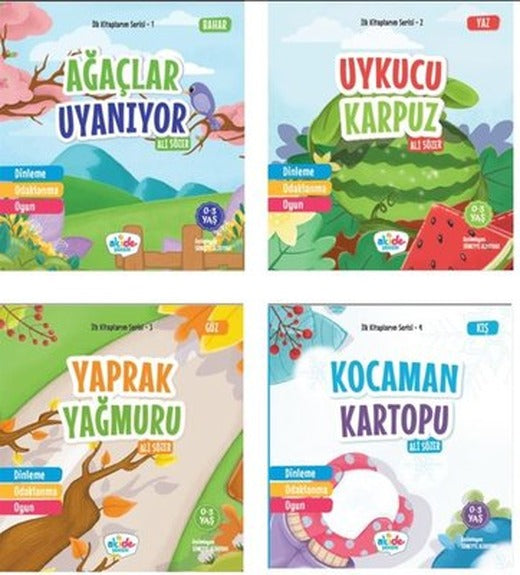 İlk Kitaplarım Serisi Seti - 4 Kitap Takım | Akide Şekeri Yayınları (İnce Kapak)