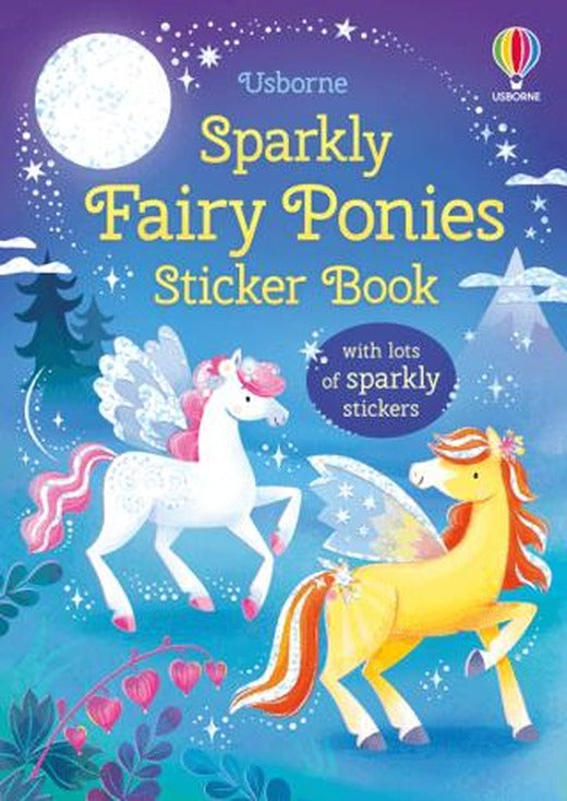 Sparkly Fairy Ponies Sticker Book | Usborne (Ciltsiz)