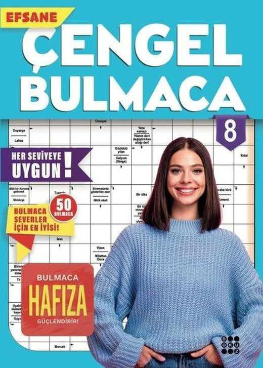 Efsane Çengel Bulmaca 8 | Dokuz Yayınları (İnce Kapak)
