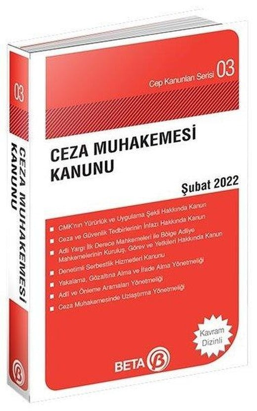Ceza Muhakemesi Kanunu 2022 | Beta Yayınları (Cep Boy)