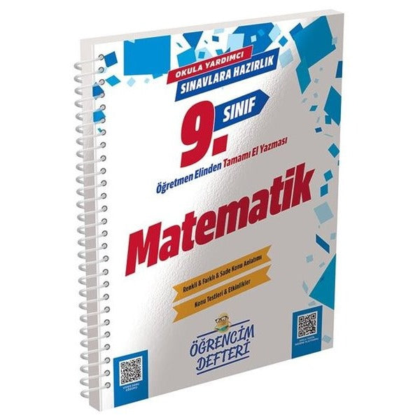 9. Sınıf Matematik Öğrencim Defteri | Murat Yayınları (İnce Kapak)