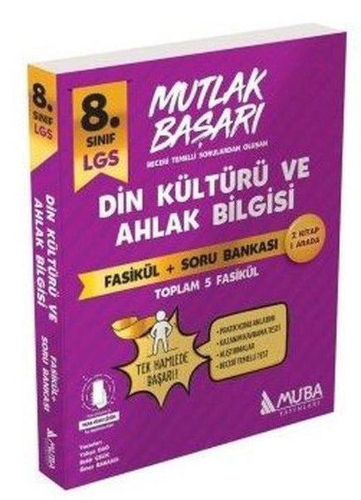 8.Sınıf LGS Mutlak Başarı Din Kültürü ve Ahlak Bilgisi Fasikül ve Soru Bankası | Muba Yayınları (İnce Kapak)