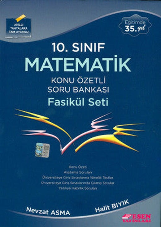 Esen 10. Sınıf Matematik Konu Özetli Soru Bankası Fasikül Seti | Esen Yayıncılık - Eğitim (İnce Kapak)