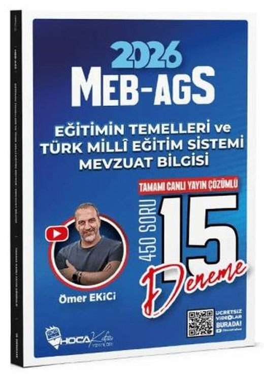 2026 MEB-AGS Eğitimin Temelleri ve Türk Milli Eğitim Sistemi, Mevzuat Bilgisi 15 Deneme Çözümlü
