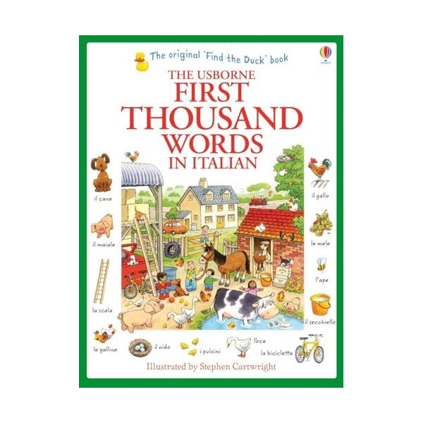 First Thousand Words in Italian | Usborne (Ciltsiz)