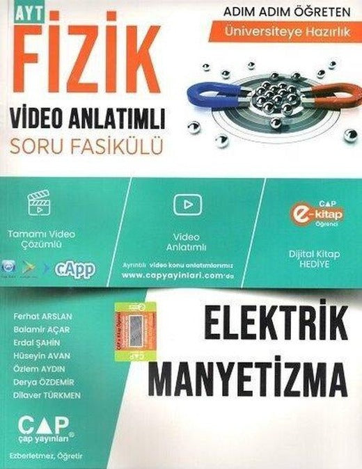 Fizik Elektrik Manyetizma Konu Anlatımlı Soru Bankası | Çap Yayınları (İnce Kapak)