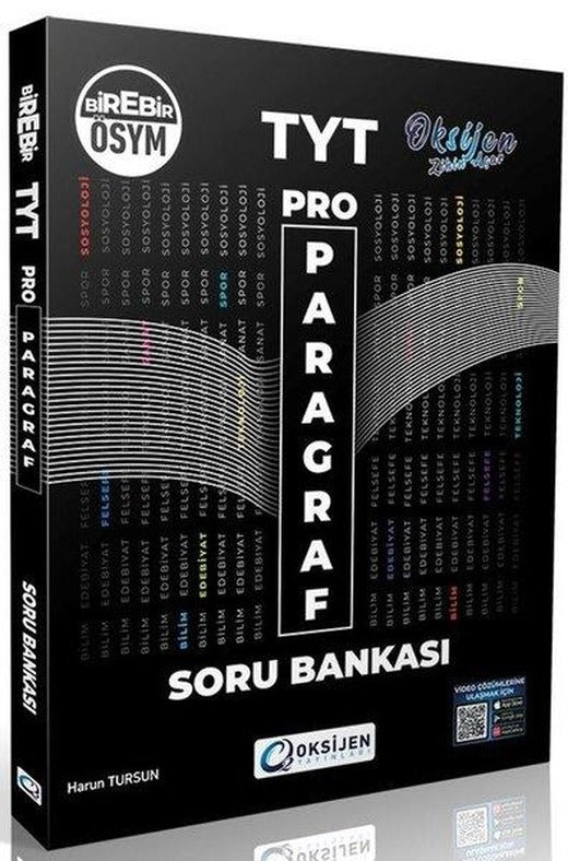 Oksijen TYT Pro Paragraf Soru Bankası | Oksijen Yayınları - Eğitim (İnce Kapak)