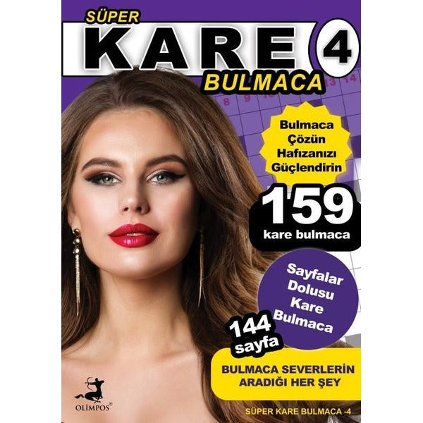 Süper Kare Bulmaca - 4 | Olimpos Yayınları