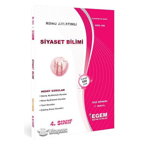 4. Sınıf 7. Yarıyıl Siyaset Bilimi Konu Anlatımlı Soru Bankası (Kod 460)