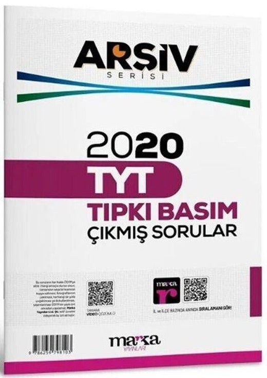 2020 TYT Arşiv Serisi Tıpkı Basım Çıkmış Sorular Tamamı Video Çözümlü | Marka Yayınları (İnce Kapak)