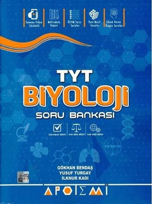 TYT Biyoloji Soru Bankası | Apotemi Yayınları (Ciltsiz)