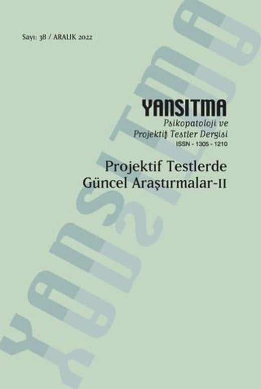 Yansıtma Dergisi Sayı 38 - Projektif Testlerde Güncel Araştırmalar 2 | Yansıtma Dergisi Yayınları (Ciltsiz)