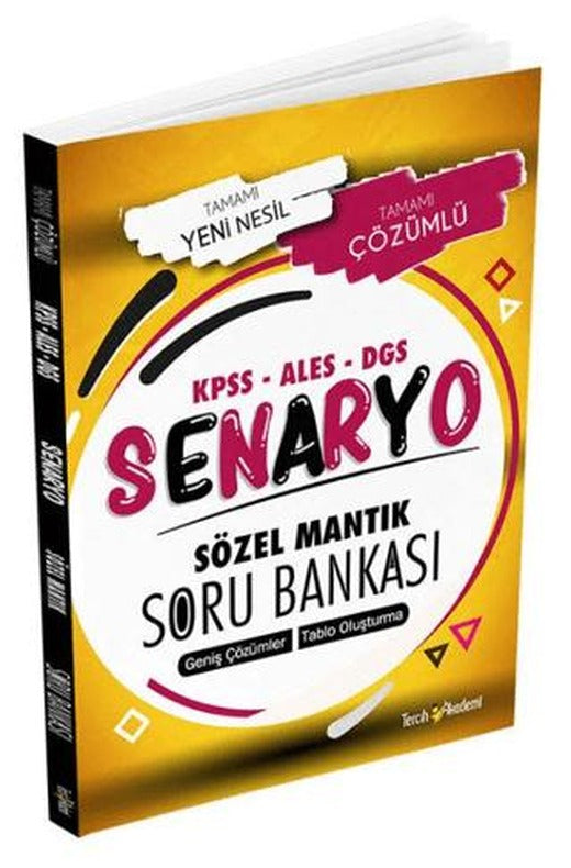 KPSS ALES DGS Sözel Mantık Senaryo Soru Bankası Çözümlü | Tercih Akademi Yayınları (Ciltsiz)