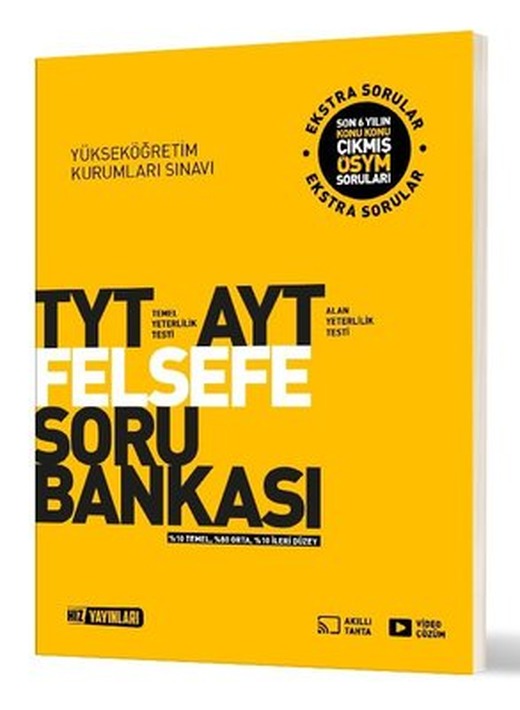 TYT - AYT Felsefe Soru Bankası | Hız Yayınları (İnce Kapak)