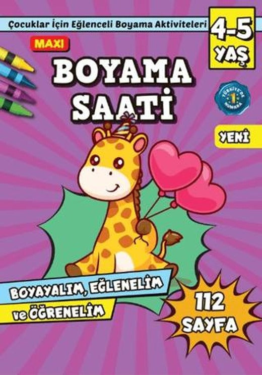 Maxi Boyama Saati 12 | Maxi Yayıncılık (Ciltsiz)