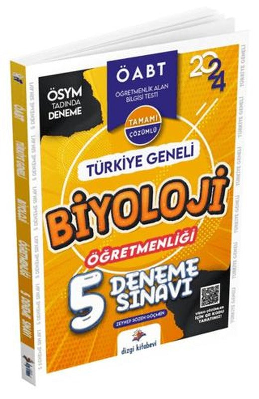 ÖABT Biyoloji Öğretmenliği Türkiye Geneli 5 Deneme Sınavı | Dizgi Kitap (Ciltsiz)