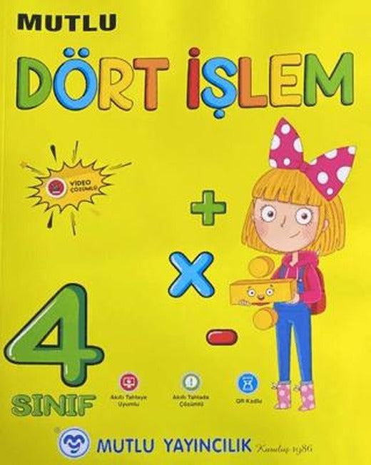 4. Sınıf Mutlu Dört İşlem | Mutlu Yayıncılık (Ciltsiz)