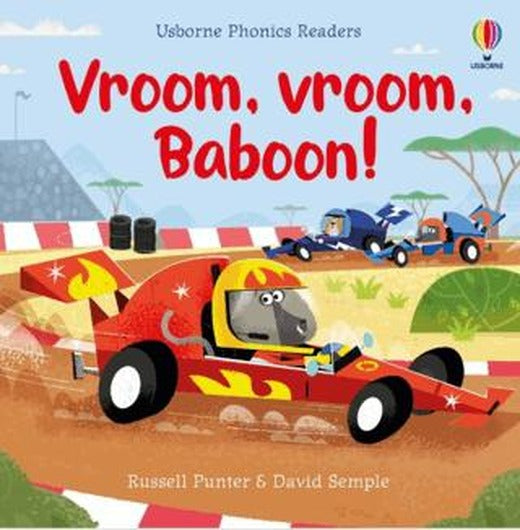Vroom, Vroom, Baboon! | Usborne (Ciltsiz)