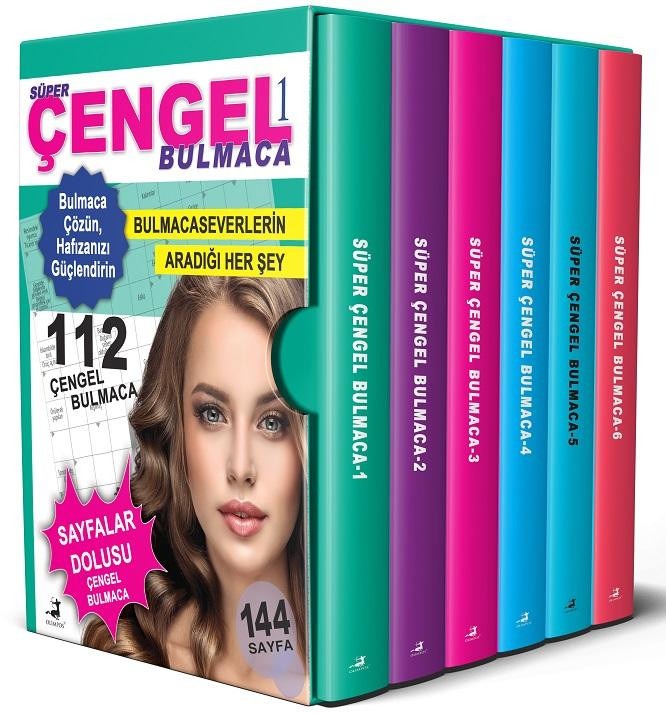 Süper Çengel Bulmaca Seti - 6 Kitap Takım | Olimpos Yayınları (İnce Kapak)