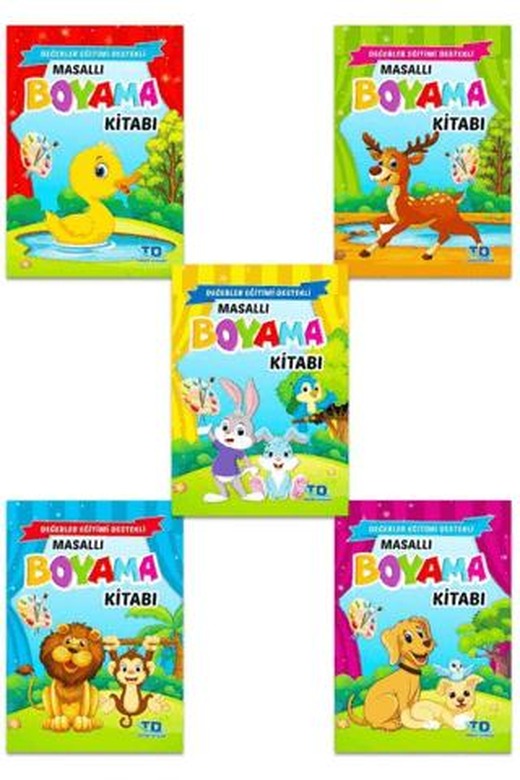 Masallı Boyama Kitabı (5 Kitap Takım)