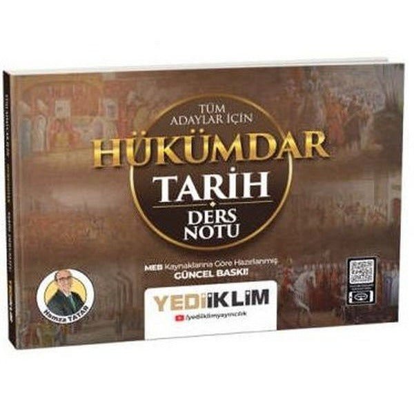 Tüm Adaylar İçin Hükümdar Tarih Ders Notları | Yediiklim Yayınları (Ciltsiz)