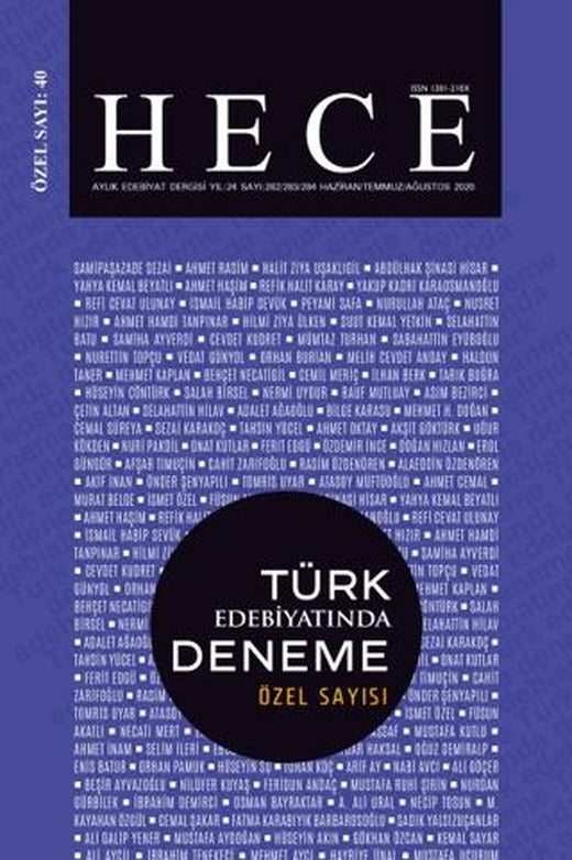 Hece Aylık Edebiyat Dergisi Yıl: 24 Sayı: 282/283/284 Haziran/Temmuz/Ağustos 2020 - Türk Edebiyatında Deneme Özel Sayı: 40 | Hece Dergisi (Ciltsiz)