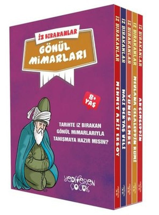 İz Bırakanlar - Gönül Mimarları Seti - 5 Kitap Takım | Yediveren Çocuk (İnce Kapak)